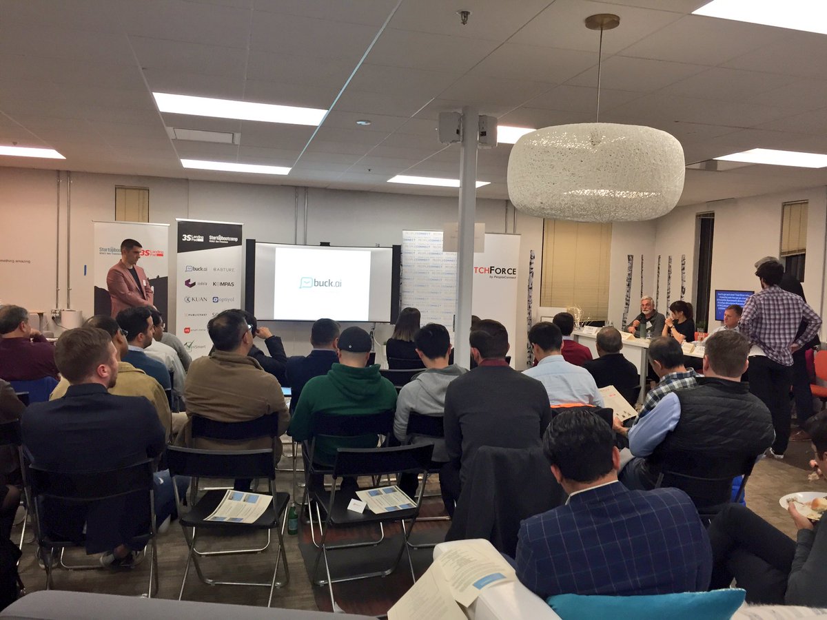 A great way to farewell to the 6 month we passed! We are hosting a wonderful group of investors, founders, and corporate professionals at the final demo night of <a href="/3SLandingPad/">3S Landing Pad</a>! Special thanks to <a href="/Pitch_Force/">PitchForce</a> for helping us to organize the night! @Starcampsv