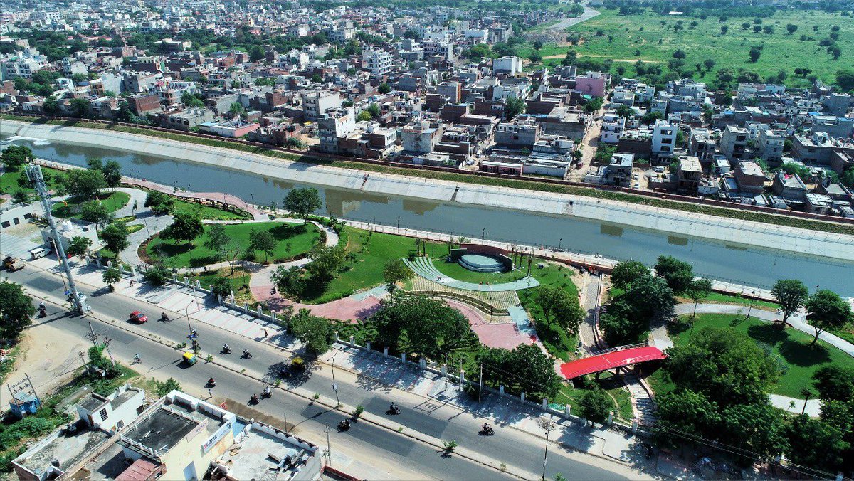 TataCompanies's tweet image. The Dravyavati river in Jaipur, India was once a sewage drain. We restored and beautified it, a first-ever river rejuvenation project in India. bit.ly/2Rn3ADF #ThisIsTata