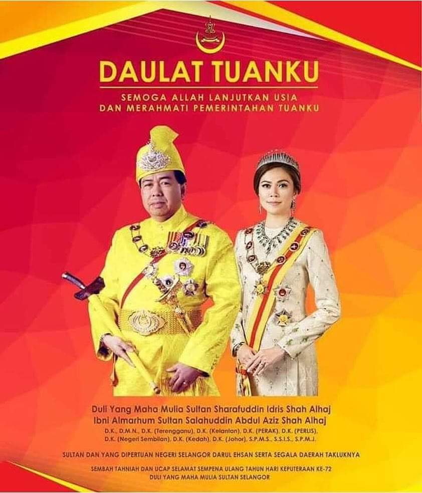 Akeyyyyy On Twitter Sanah Helwah Sultan Selangor Daulat Tuankuuu