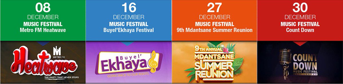 _BCMDA's tweet photo. To our people and visitors, kindly see the BCMM's calendar of events for December 2018. https://t.co/o5EaqKB7Uq