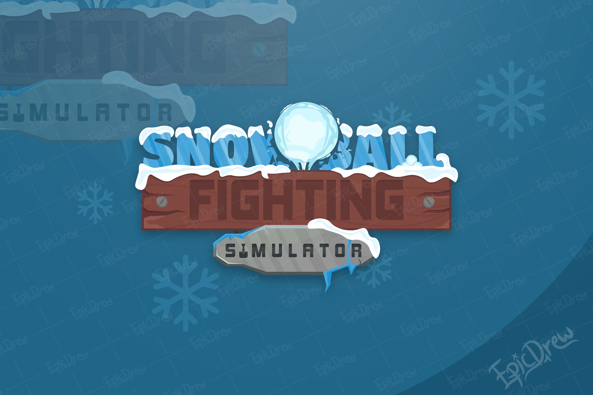 Ep1cdrew On Twitter Ruuun Logo For The Game Snow Ball