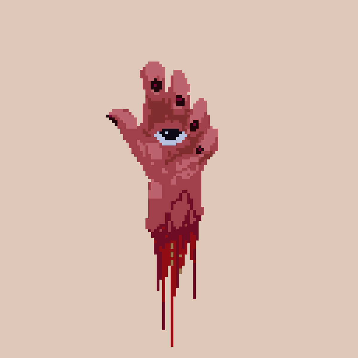 pixbott's tweet photo. RT @dark_darkfer: RT @Fleshsqueeze: HANDEYE
#pixelart
#pleaseIneedtodie
#killme
#thepainwontstop
#endme
#endus
#deathplease
#illhaveonedeathplease https://t.co/Zh9IhyNOPG