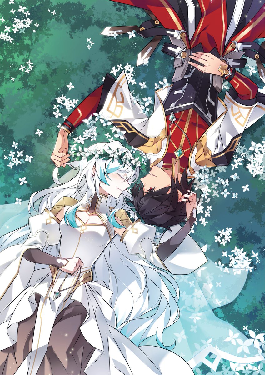 트청이 지워버려서 재업! 솔레하르 이 갓갓 일러스트의 이름은 무려 >’나’를 아는 유일한 사람< 입니다..... 하르니에에게 있어서 솔레스는 자신을 엘의 여인이 아닌 자신을 알아주는 사람....ㅠㅠ솔레하르 갓 커플....