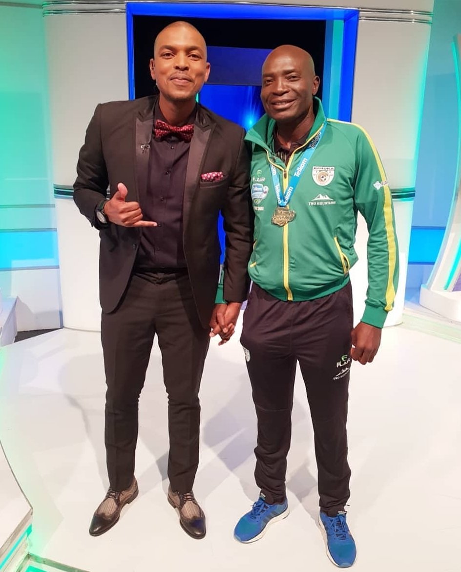 TheBold27's tweet photo. Congrats to @Baroka_FC 🏆🥇 they are the @TelkomKnockout Champs,  this man delivered the first ever trophy to Limpopo, coach Wedson Nyirenda 🏆🎖 https://t.co/gjKkTPjFqn