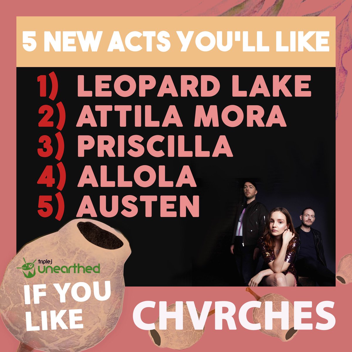 triple j Unearthed (@triplejunearthd) on Twitter photo 11/12/2018 05:33:25 Like @CHVRCHES? You'll like these new Australian artists too: triplejunearthed.com/article/if-you… Like @CHVRCHES? You'll like these new Australian artists too: triplejunearthed.com/article/if-you…