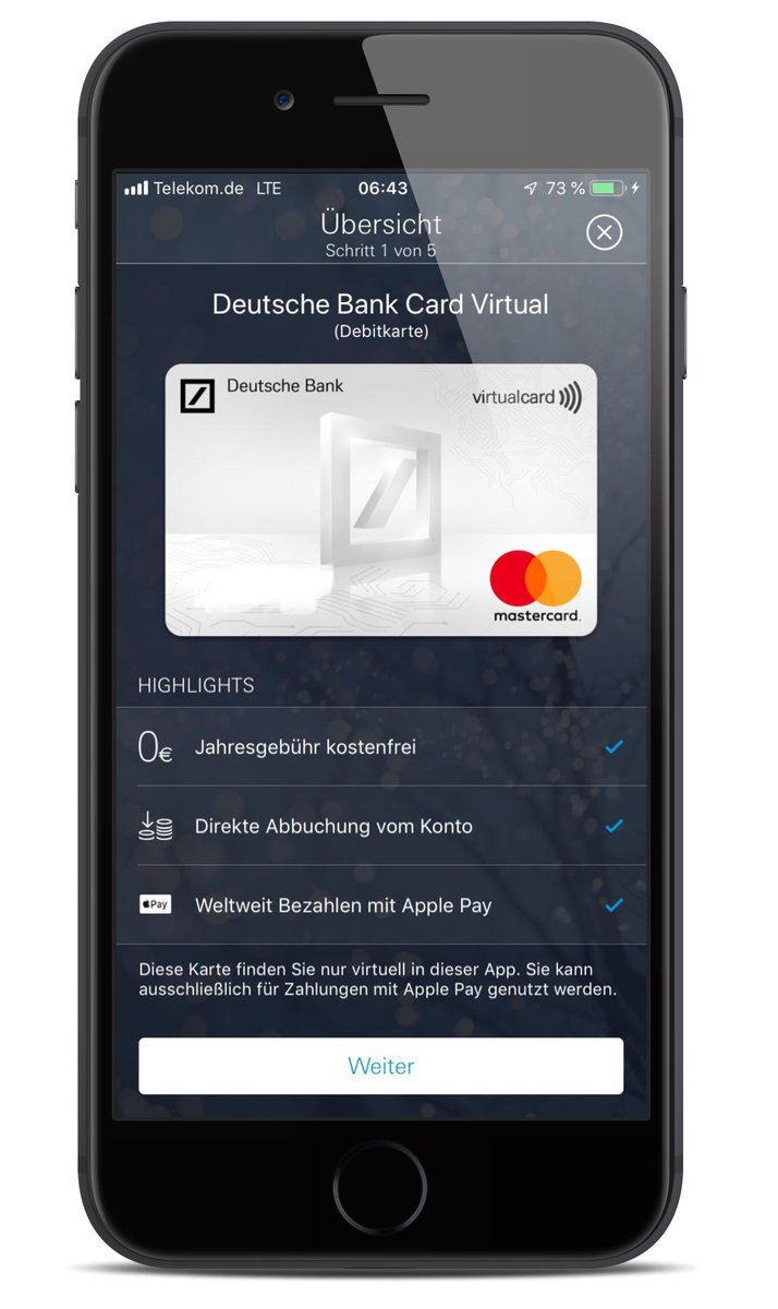Deutsche Bank Debit Card Kartennummer / Comdirect Visa Debit Card