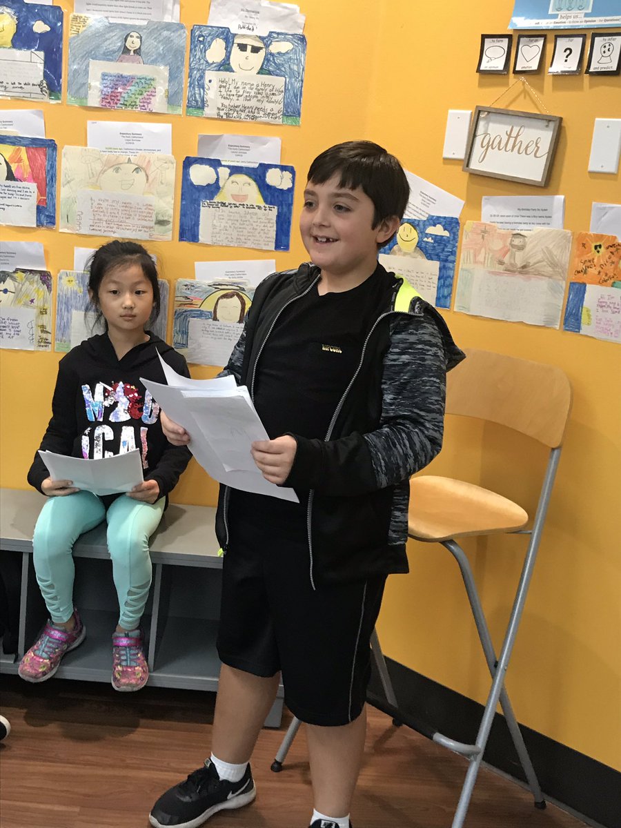 donnaschung's tweet photo. #mrschung4th celebrated their first Published Works Celebration. Look in this week’s Wednesday folder for a copy of what they read aloud. #narratives https://t.co/jbyGp6P8Tz