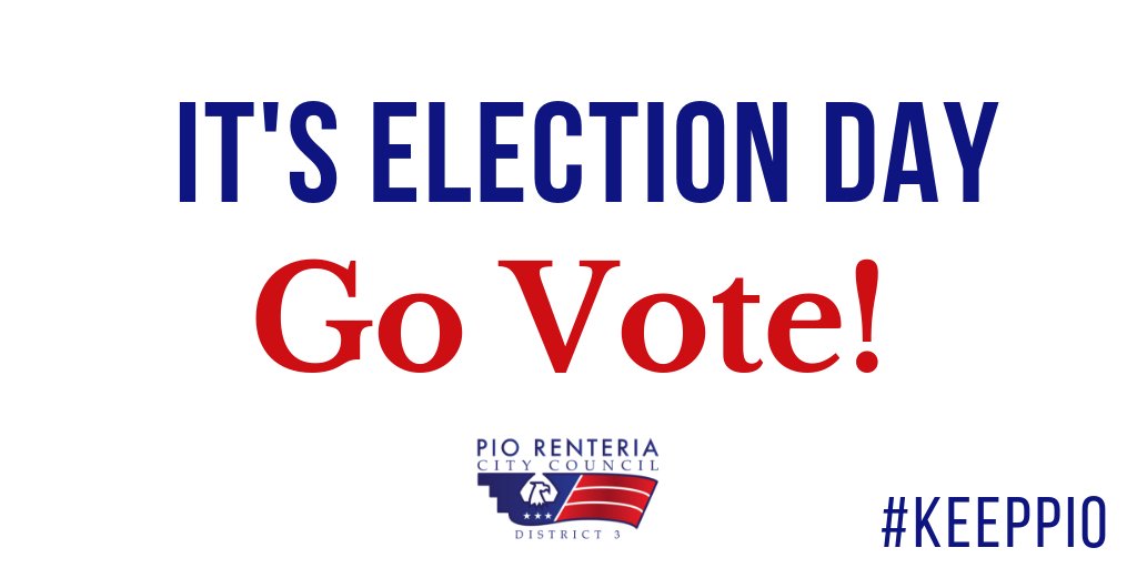 d3forpio's tweet photo. Election Day is today! Our campaign has been knocking, calling, &amp; texting for 6 months and Election Day is finally here. 

I'd like to thank you. My family and I sincerely appreciate all of the support. We could not have done any of this without you. 

Now go vote! #ATXD3 https://t.co/SkKY39Lees