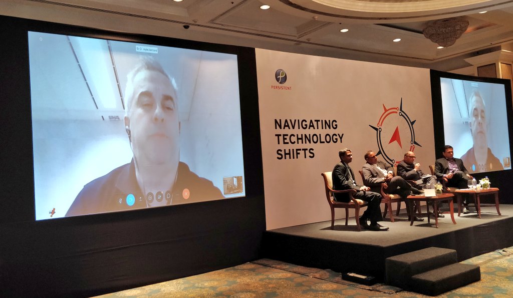Persistentsys's tweet photo. Quicker responses – to market changes and opportunities – could determine the future success of #FinancialServices companies. Myles Bertrand (MD - APAC Mambu) on @Mambu_com and @Persistentsys partnership. #PersistentInvestorDay https://t.co/W4c6sNHw7L