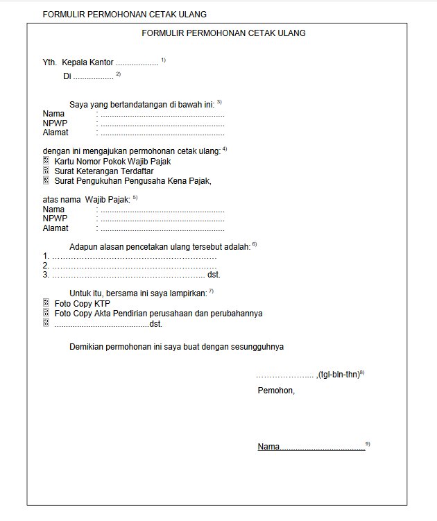 Kring Pajak 1500200 På Twitter Contoh Format Surat