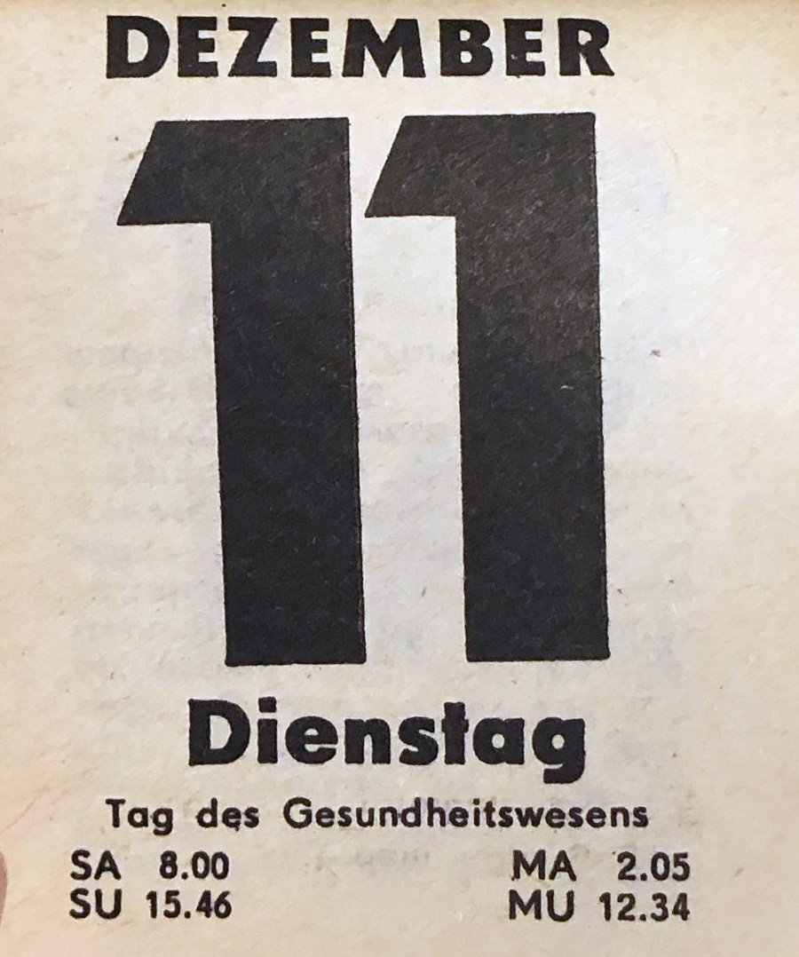 ddr_1990's tweet image. 11. Dezember 1990, Tag des Gesundheitswesens #ddr1990