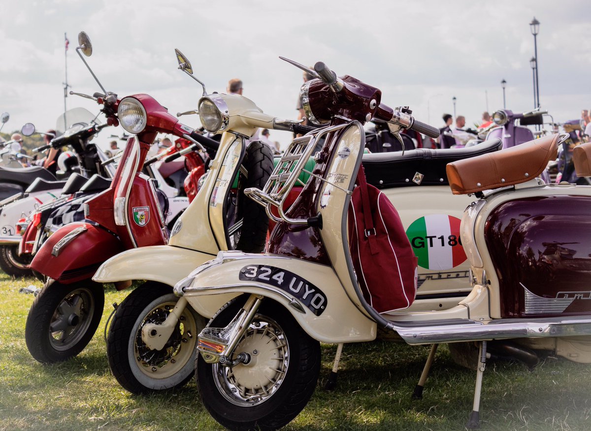 This pic was taken at #isleofwightscooterrally2018 #IsleofWight #scooters #lambretta #vespa #scooterlife #scooterist #scooterrallies #mod #modlife @streetsigns0