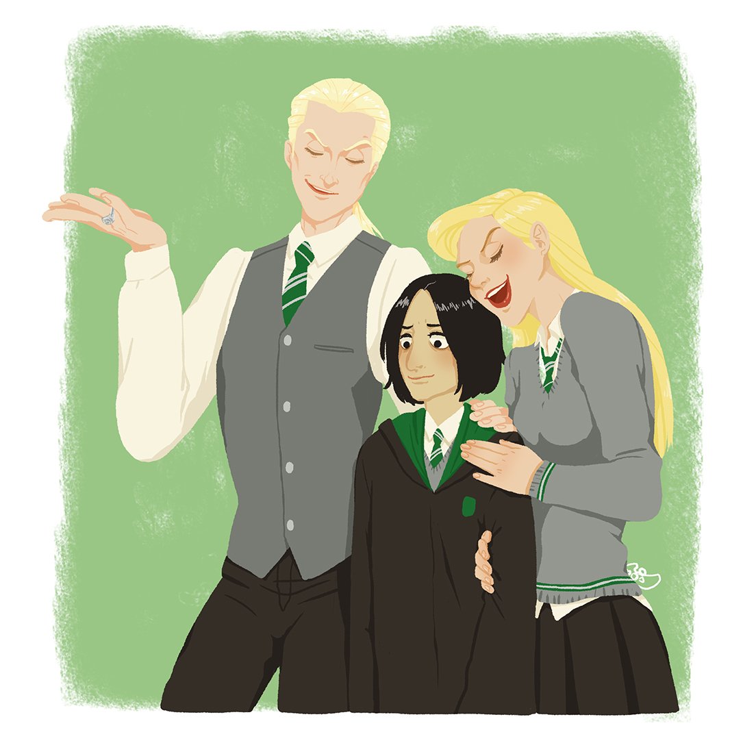 Lucius and Narcissa really fond of Severus' talent. #severussnape. 