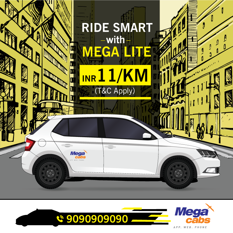 MegaCabs's tweet photo. Why to choose share taxi? Ride smart with Mega lite at INR 11/KM Only, that too without the surge. Book Your ride now https://t.co/pdGwDwpUHV. #MegaCabs #MegaLite #CabService #Intercity https://t.co/TwgELhtHwK