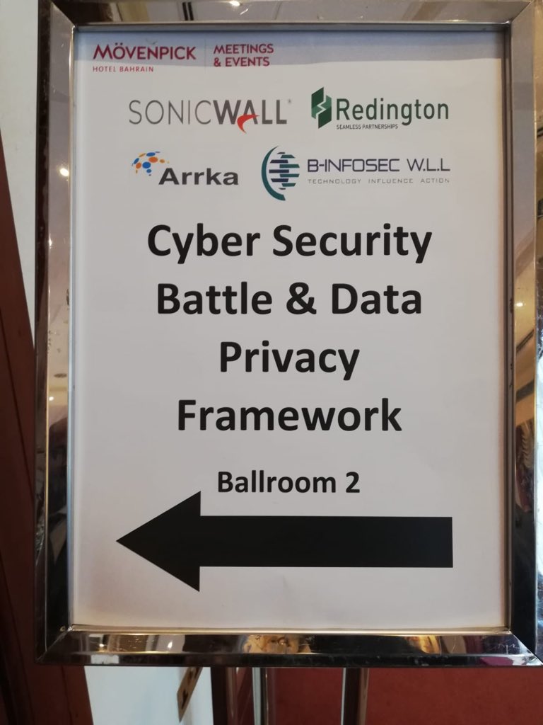 #Bahrain unwrapping the security sandbox within the privacy aspect #Bahrain #CyberSecurity #privacybydesign with our partner <a href="/b_infosec/">B-Infosec</a> <a href="/arrka2/">Arrka</a> <a href="/shivanginadkarn/">Shivangi Nadkarni</a> <a href="/Devendragupta/">Devendra Gupta</a> <a href="/RaoSandyrao46/">Sandeep Rao</a> #in