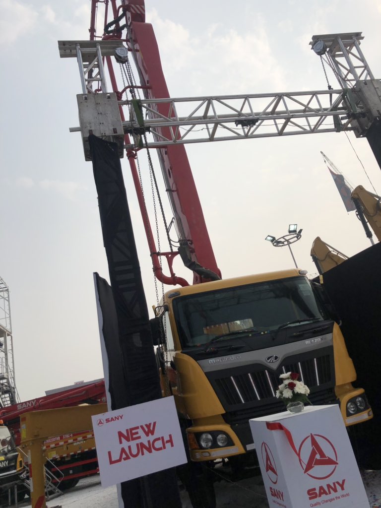 SanyIndia's tweet photo. We are going to launch so many new products today at Bauma Conexpo India.
Introducing the new SYG5230THB
#OneWorldOneSany #SanyMachineLaunch https://t.co/mFLPKrwfYO