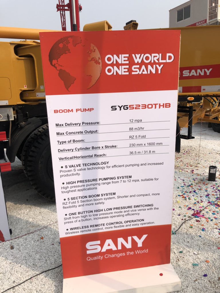 SanyIndia's tweet photo. We are going to launch so many new products today at Bauma Conexpo India.
Introducing the new SYG5230THB
#OneWorldOneSany #SanyMachineLaunch https://t.co/mFLPKrwfYO
