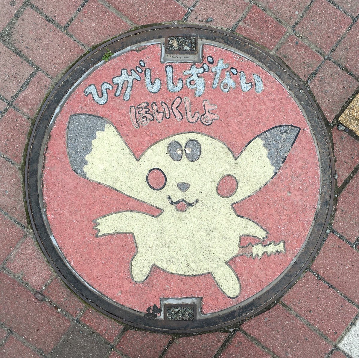 ট ইট র みなもとむさし 中部北陸戰線 非公式ポケモンマンホール Manhotalk マンホール ポケモン