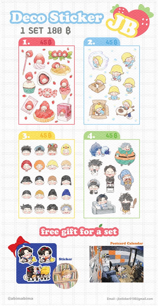 defjaybes's tweet photo. [INA GO] JB Deco Sticker Set by @abimabima 
Price : Rp 100.000
Close : 15 Des 2018
Detail &amp; Order : https://t.co/fNccuH6Nuy https://t.co/fycoGKHFdk