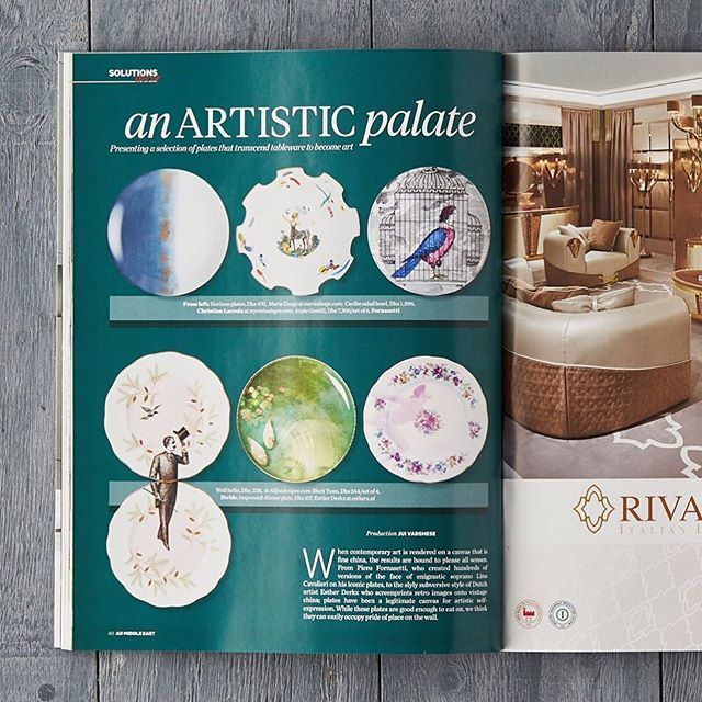 alijoedesigns's tweet photo. Throwback to a very special day when a pair of my plates featured in @archdigest
As if being in that magazine wasn’t exciting enough, a closer look revealed that my pair was alongside a plate by @fornasettiofficial and another by @lacroixofficiel
#howd… https://t.co/HqycHaeUTZ https://t.co/kHmJwaEXCp
