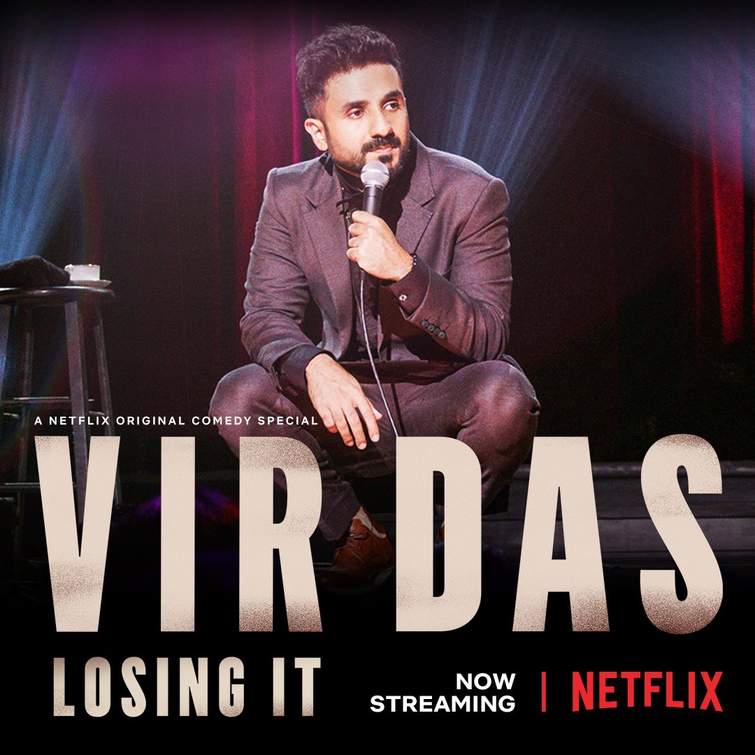 My new comedy special: Vir Das #LosingIT is now streaming on #Netflix @NetflixIsAJoke @NetflixIndia Worldwide! It would be an honour for me if you watched it.
If you've ever felt like you're losing your mind, I hope you find this show...here: http://netflix.com/title/80995991Β