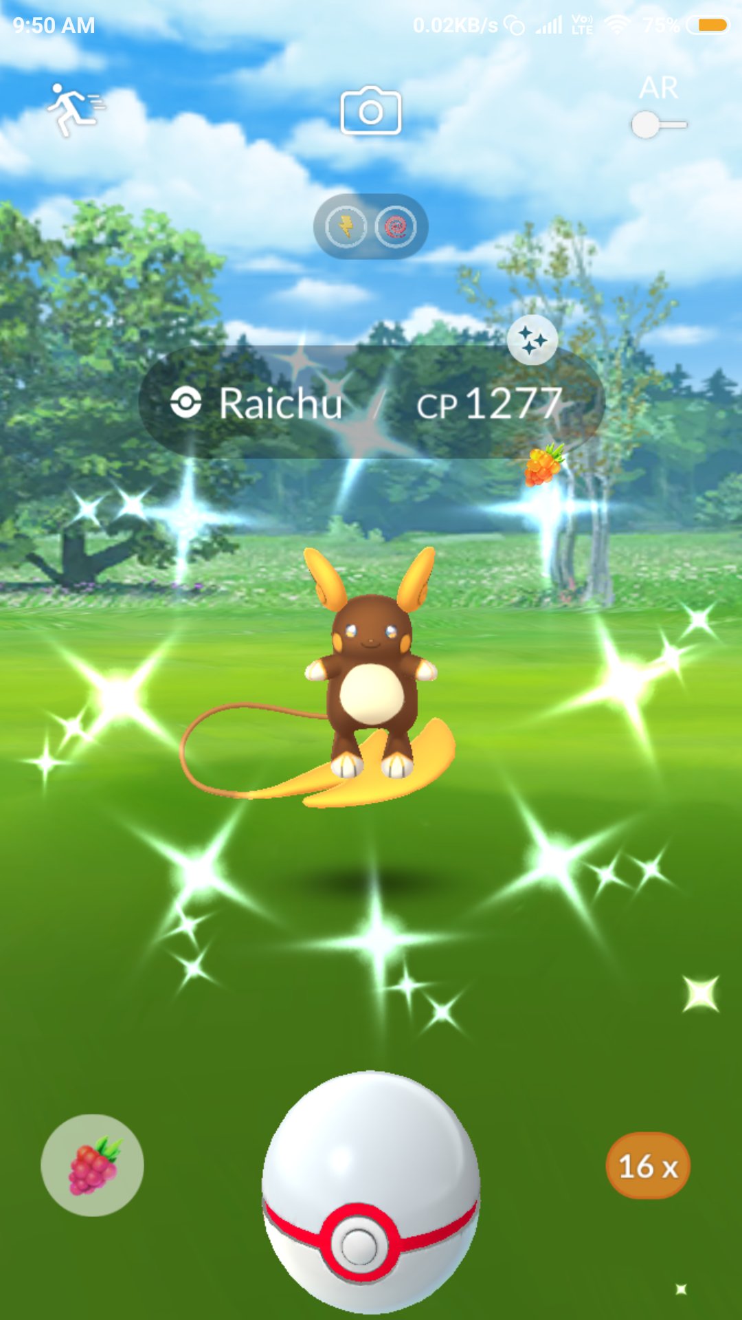 Pokémon Go SHINY ALOLAN RAICHU (UNREGISTERED OK ) best service~