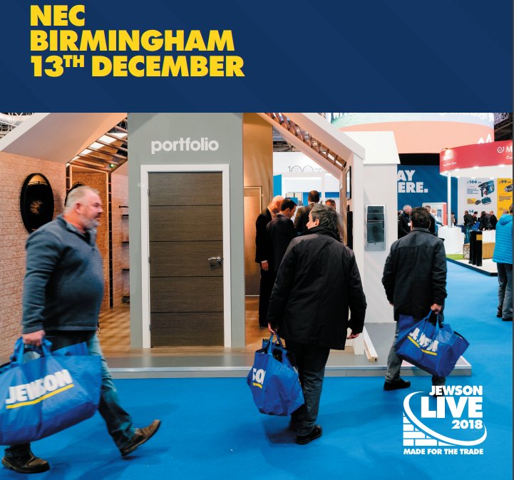 Posts_by_Brett's tweet photo. We are excited to be exhibiting on Stand L7 at #JewsonLive at the NEC on 13th December. Will we be seeing you there? https://t.co/uJmVAHRhXe @Jewson https://t.co/SsCe1yFe9C