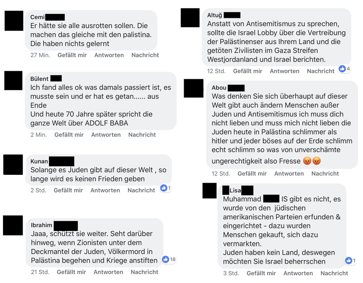 Die #Aktionswochen gegen #Antisemitismus, die via #Facebook ihre neue Kampagne bewarben, wurden mit einer heftig antisemitischen Hasswelle konfrontiert. #Volksverhetzung, #Holocaust-Leugnung & Hetze gegen #Juden & #Israel. Die Folge: Zahlreiche Anzeigen! #aga2018 #nichtmitmir