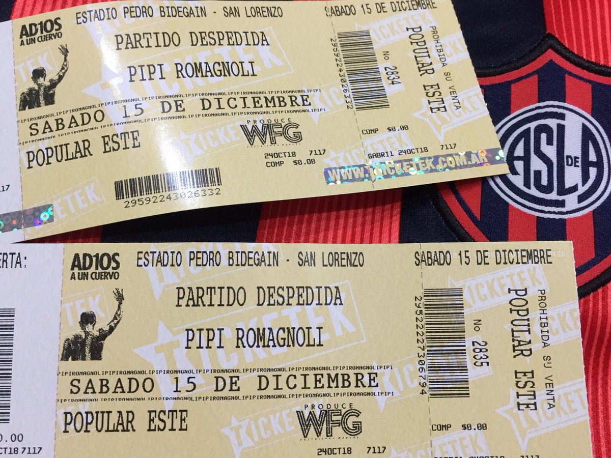 PabloLafourcade's tweet image. Sorteo entre mis seguidores dos populares para la despedida del Pipi Romagnoli. Con RT participan. El jueves, los dos ganadores.
Venta en @TicketekAr. #GraciasPipi 
@wfgofficial