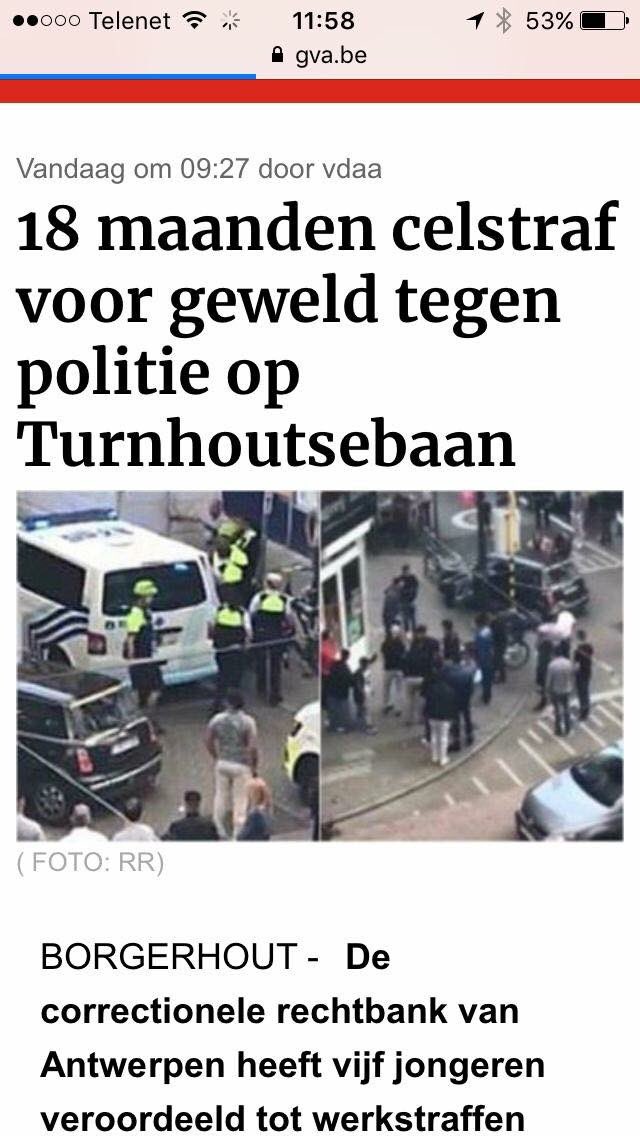 Groeps verkrachting aan disco 1 jaar voorwaardelijk 
Verkrachting stiefdochter 2 jaar voorwaardelijk 
Moord en terrorisme 4jaar 
Kindermoord  voorwaardelijk 
Geweld tegen agenten  18 maanden voorwaardelijk 
Antwerp fans 4 jaar cel.....  over maten en gewichten gesproken