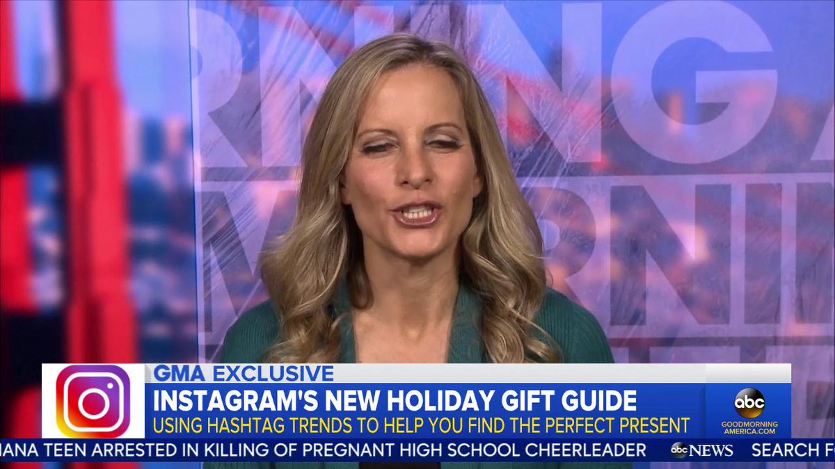 A @GMA EXCLUSIVE: It's the first-ever @instagram holiday gift guide! The #InstaGiftGuide matches popular hashtag trends with gifts from more than 30 different brands. SHOP THE GUIDE HERE: http://gma.abc/2G727QL