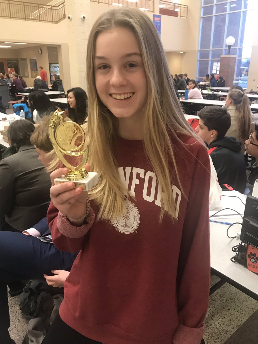 Extremely proud of our Lincoln Douglas debate squad who cleaned up at the Thunder Invitational this weekend! Sarah Dowden (JV 2nd place speaker and 4th place overall). Maddie Kuntz (JV 4th place speaker). Drew Hopkins (Varsity 5th place speaker). Looking forward to Palatine!