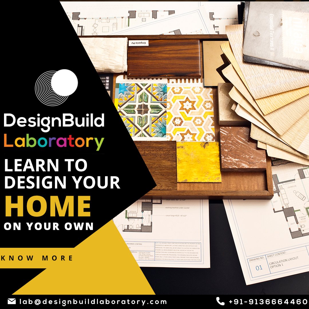 DesignBuildLabo's tweet image. Hosted at our #Laboratory, we cover a variety of design topics and offer you the opportunity to acquire the knowledge of the interior design industry.
For Enquiry👉Contact:+91-9136664460
Website: bit.ly/2Qk4411
#InteriorDesign #HomeDecor 
#interiordesigner #homedesign