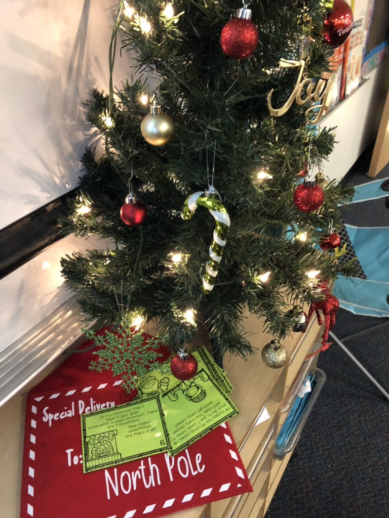 Special delivery to our classroom! Looks like Santa wants us to keep practicing our problem solving this week during stations <a href="/stipesstallions/">Stipes Stallions</a>! 🎄❤️