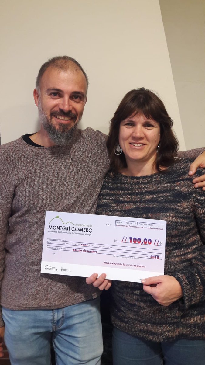MontgriComerc's tweet photo. La Irene Poch ha sigut la guanyadora del sorteig de la Fira de Sant Andreu.
Enhorabona!!! Que gaudiu del premi!!!
Moltes gràcies! I també a tots els que vau participar!
#compraatorroella #fempoble #comerçlocal #comerçdeproximitat https://t.co/PpP22WP1cH