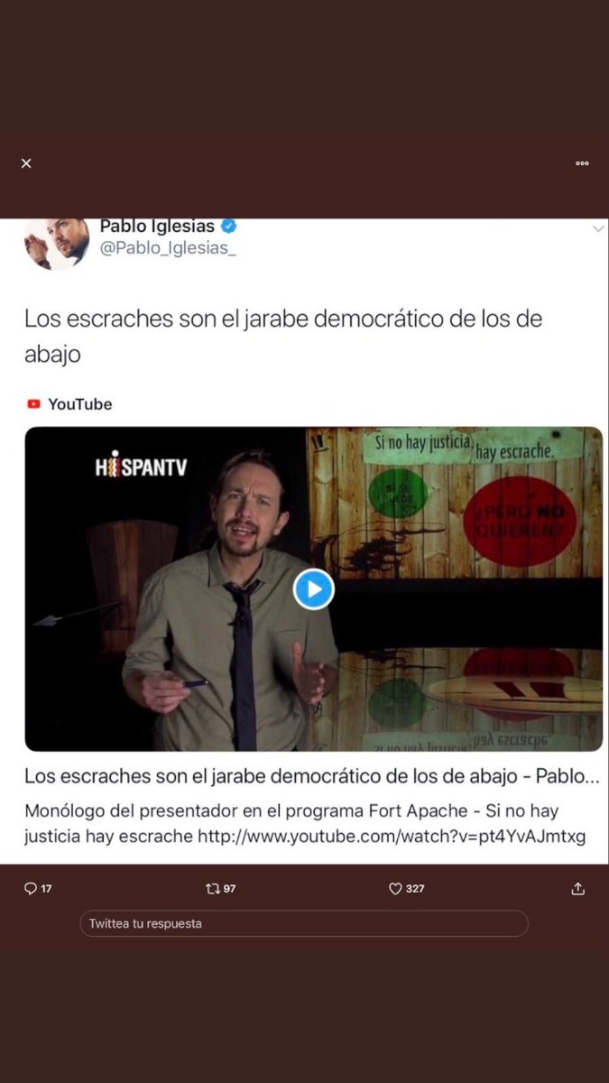 FerniAS93's tweet photo. @Pablo_Iglesias_ Siembra y recogerás. https://t.co/ldr03aDHLc