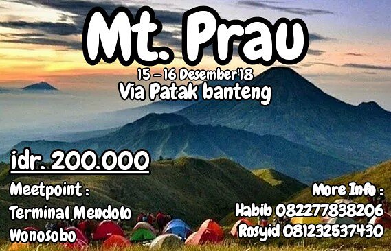 open trip hiking 2019