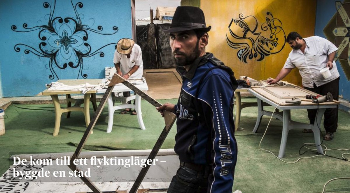Touching article in <a href="/SvD/">Svenska Dagbladet</a> that tells the story of the people inside Zaatari camp - from our journalist trip in #Jordan: svd.se/de-kom-till-et…