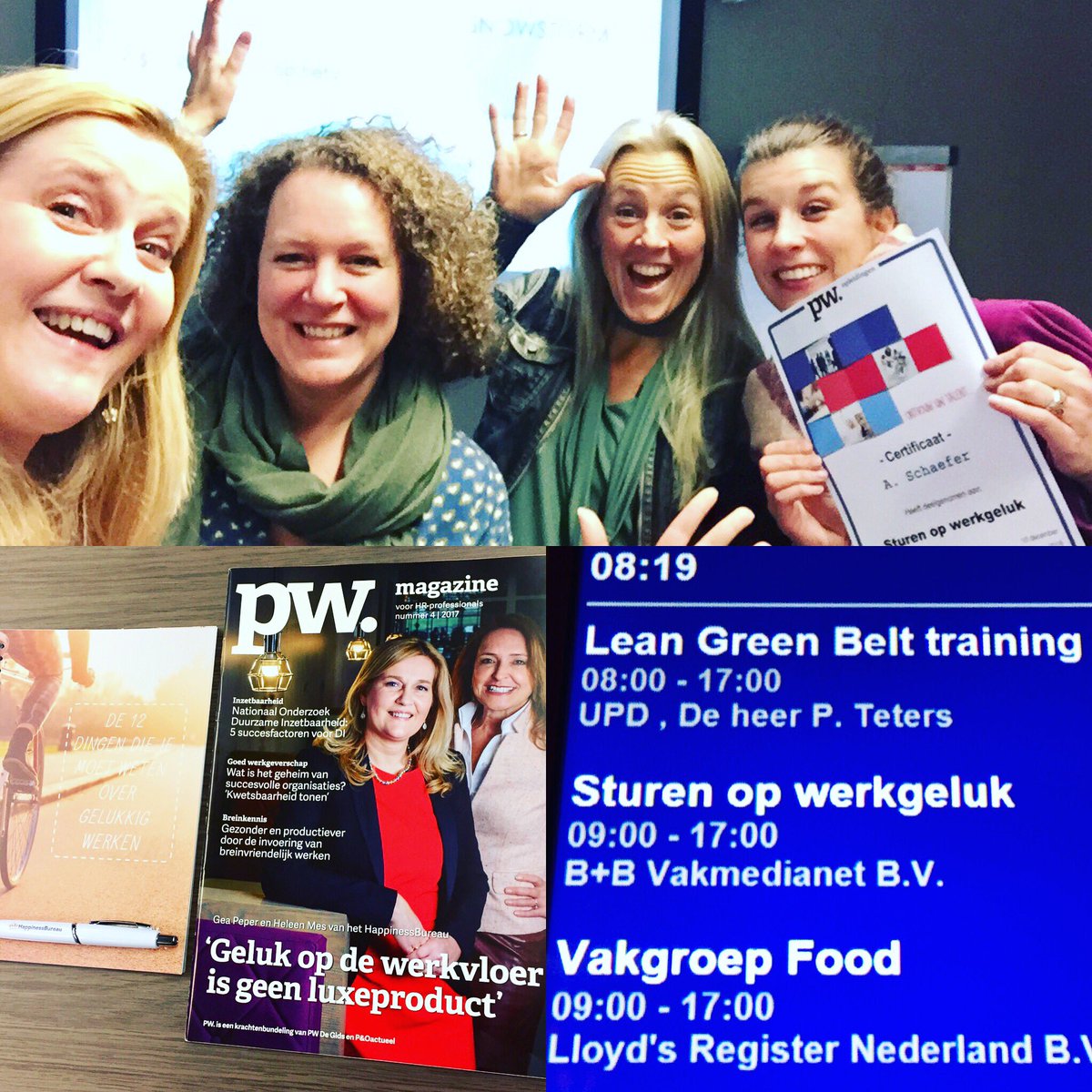 BureauHappiness's tweet photo. Leuke, goede dag over sturen op werkgeluk voor Vakmedianet! #hpbb https://t.co/IoDTEUMZQ8