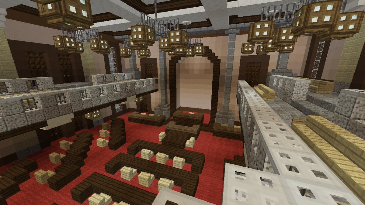 黒樫市 Minecraft現代都市開発 3代目 黒樫市役所庁舎 1925年竣工 鉄骨鉄筋コンクリート造 塔屋を含めて地上10階建 近世復興様式が特徴の建築である 翌年の1926年に黒樫市に百尺規制が適用された為 戦後暫くまでは市内で最も高い建築物であった 写真3