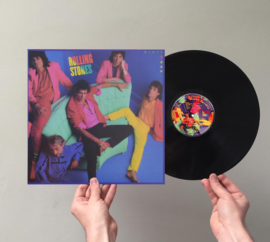 cap_records's tweet image. "Dirty Work" is the Rolling Stones' 18th British and 20th American studio album. It was released in 1986. Printed in the US this LP is in mint condition. #vinylcollection #therollingstones #dirtywork