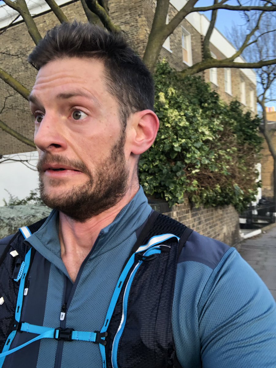 BenHobson's tweet photo. When you’re running late for your own running podcast... https://t.co/bL377LTfJh