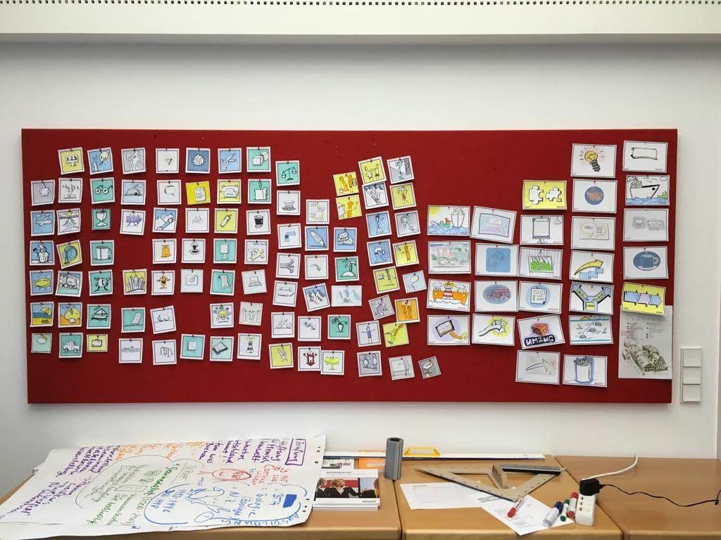 moderatio's tweet photo. Die  neuen Visu-Cards von Uwe Schettler, Trainer für professionelles Visualisieren in der Moderation, kommen gut an! Demnächst erhältlich als Set im ModeratorenShop: https://t.co/B7e2pcnFMD Sie möchten das auch können? In drei Tagen gekonnt visualisieren: https://t.co/L3bEYOryB3 https://t.co/wY7LL8ZnjO