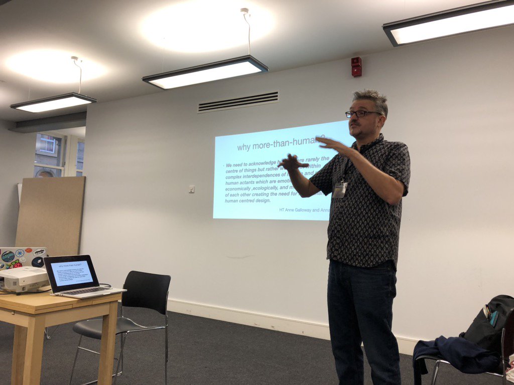 DesignInf's tweet image. Paul Coulton starting day 2 of #TIPSbyDesign with More than Human Centered Design keynote