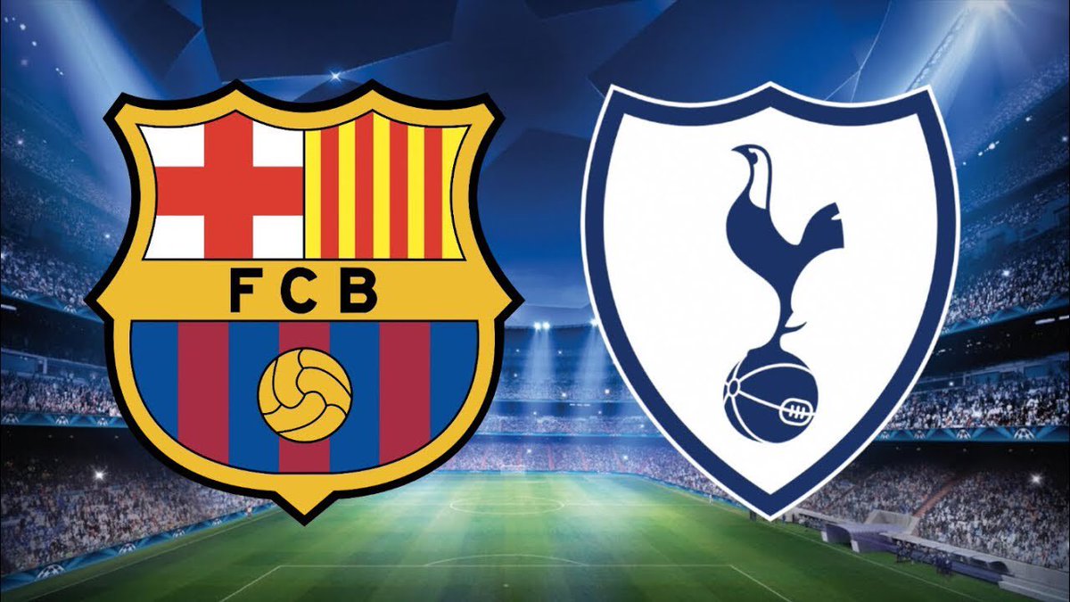 Tonight 8pm kick off⚽️ Barcelona V Tottenham Open from 4pm today! #brentwood #football #sportsbar #Essex