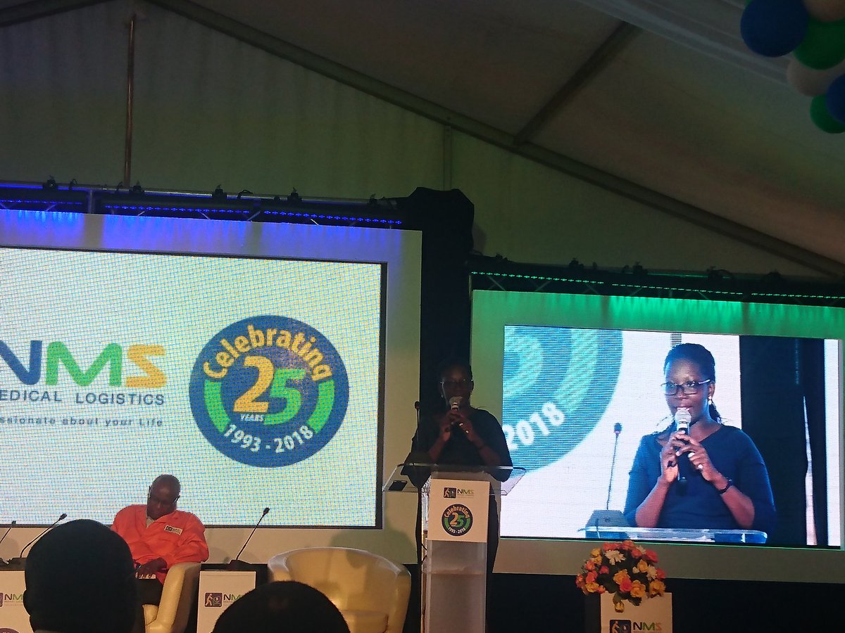 " Whenever we have issues with Medicine the issue is relayed before the Health Ministry" Pamela Achim Vice President of Uganda National Pharmaceuticals Association <a href="/nmsuganda/">NMS Uganda</a> #NMSat25
