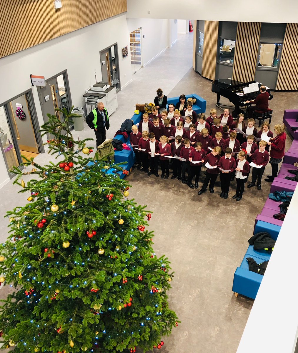 SteamMillsPri's tweet photo. Carol singing at @Gloscol Forest Campus.  Thank you for having us!🎶🎄 https://t.co/Eh3rzR1Xgn