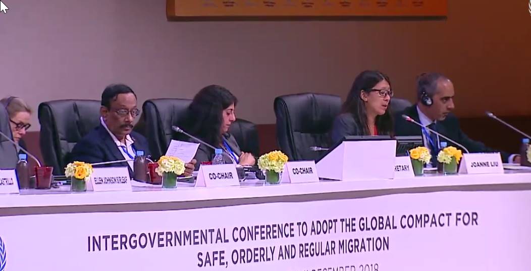 MSF_ITALIA's tweet image. &quot;Salvare vite umane non è negoziabile. Salvare vite umane è ciò che facciamo, per cui continueremo a lottare e ciò che vi chiediamo di difendere&quot; @JoanneLiu_MSF 
#GlobalCompact  #Marrakech #GlobalCompactforMigration