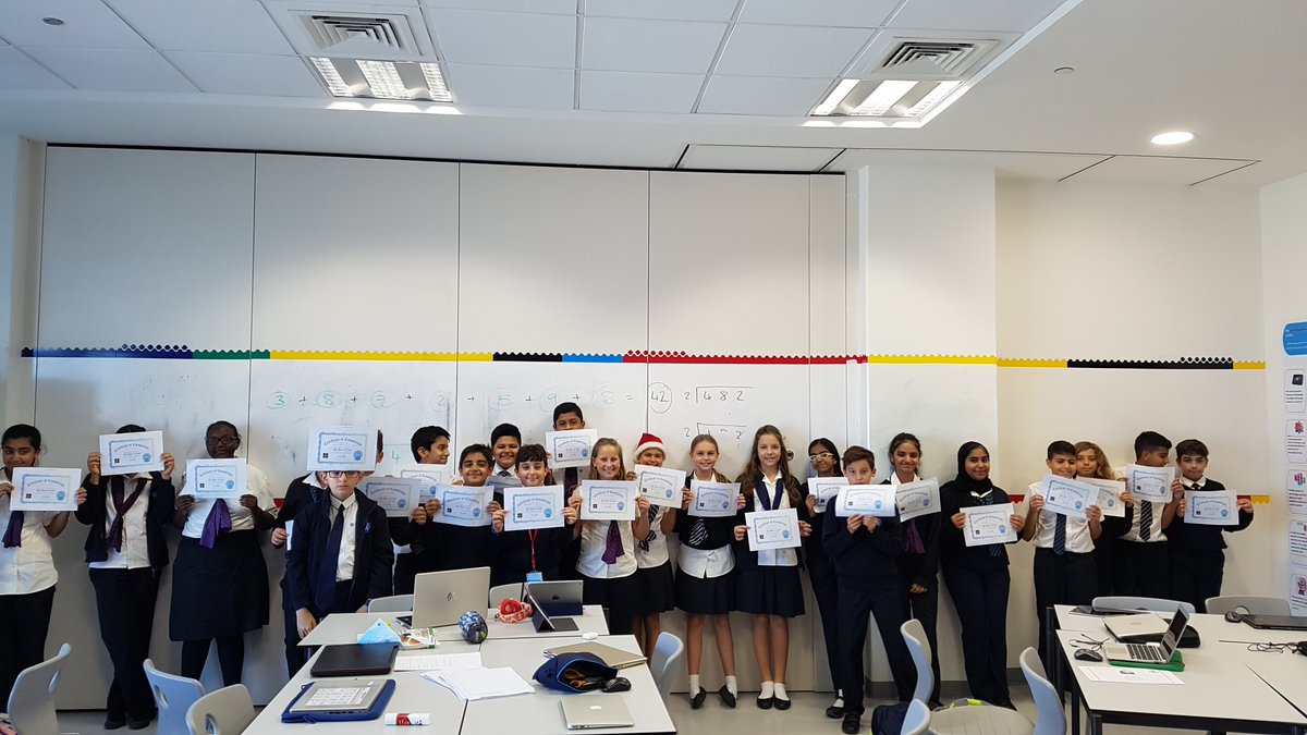 WSOComputing's tweet photo. @GEMS_WSO students continuing the #HourOfCode fun. Certificates for everyone! #computing #computerscience #programming #fun #DubaiSchools https://t.co/QhEzLw81HE