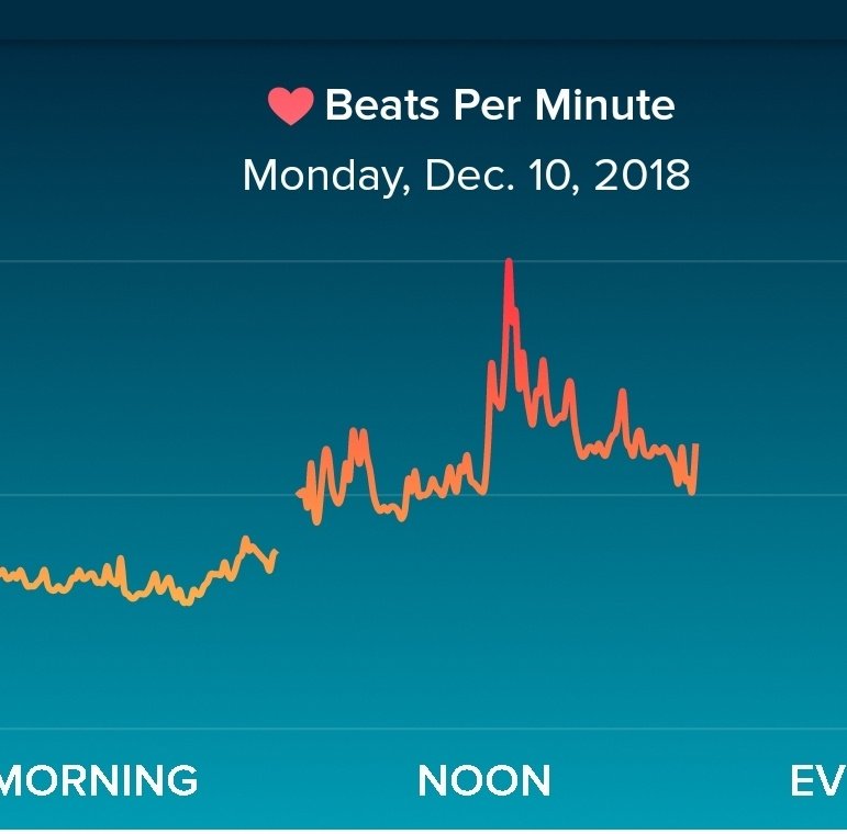 kath_boon's tweet photo. So this is my heart rate graph for yesterday when #6B2018 were at Trees Adventure park. Can you guess when I was actually ON the course??? #NotATreeDweller #ThingsThatREALLYScareMe https://t.co/25WIGp2Bus